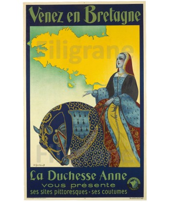 LA DUCHESSE ANNE BRETAGNE Rtkv-POSTER/REPRODUCTION  d1 AFFICHE VINTAGE de votre