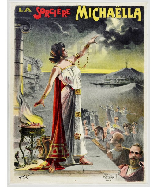 LA SORCIèRE MICHAËLLA Rhdd-POSTER/REPRODUCTION  d1 AFFICHE VINTAGE du meilleur 