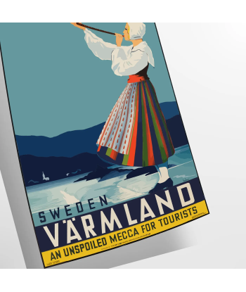 Sweden Varmland Travel Poster Wall Art est présent 