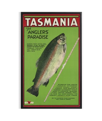 Tasmania Travel Poster Art Print pour bénéficier 