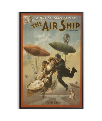 The Air Ship Travel Poster Print l'évolution des habitudes 