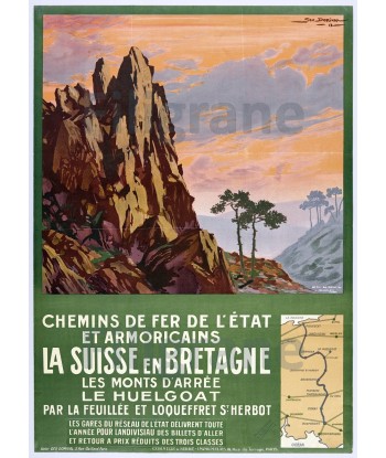 La SUISSE en BRETAGNE Rkmz-POSTER/REPRODUCTION  d1 AFFICHE VINTAGE Découvrez la collection