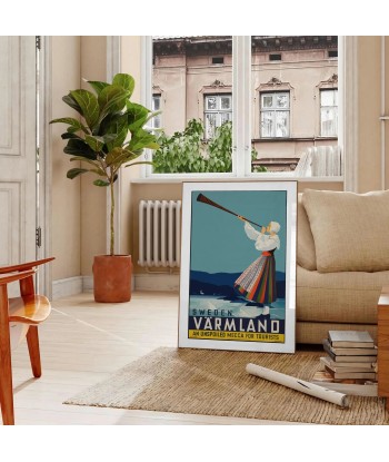 Sweden Varmland Travel Poster Wall Art est présent 