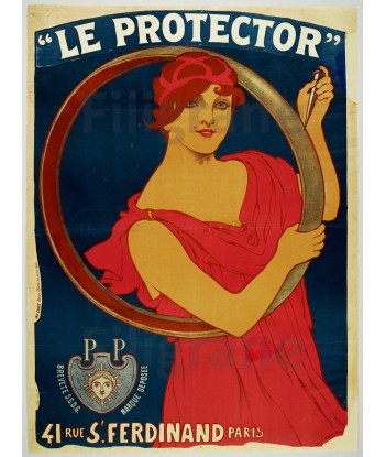 LE PROTECTOR PNEU VéLO Rgog-POSTER/REPRODUCTION  d1 AFFICHE VINTAGE brillant des détails fins