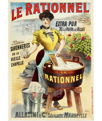 LE RATIONNEL SAVON Rmbp-POSTER/REPRODUCTION  d1 AFFICHE VINTAGE Venez découvrir notre 