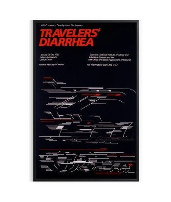 Traveler Diarrhea Travel Poster Print meilleur choix