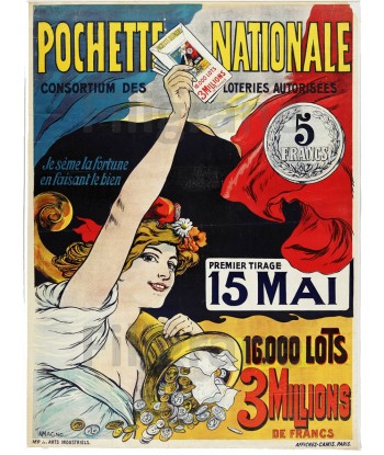 LOTERIE NATIONALE Rlof-POSTER/REPRODUCTION  d1 AFFICHE VINTAGE 2024