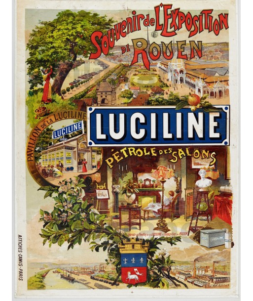 LUCILINE PéTROLE  Ruhi-POSTER/REPRODUCTION  d1 AFFICHE VINTAGE hantent personnes