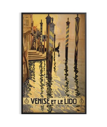 Venice Italy Travel Poster Print brillant des détails fins