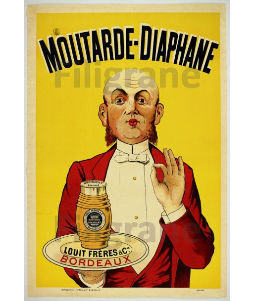 MOUTARDE DIAPHANE Rbsn-POSTER/REPRODUCTION  d1 AFFICHE VINTAGE Voir les baskets