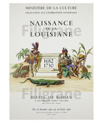 NAISSANCE de la LOUISIANE Rwwc-POSTER/REPRODUCTION  d1 AFFICHE VINTAGE prix pour 