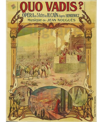 OPéRA QUO VADIS Rmah-POSTER/REPRODUCTION  d1 AFFICHE VINTAGE votre restaurant rapide dans 