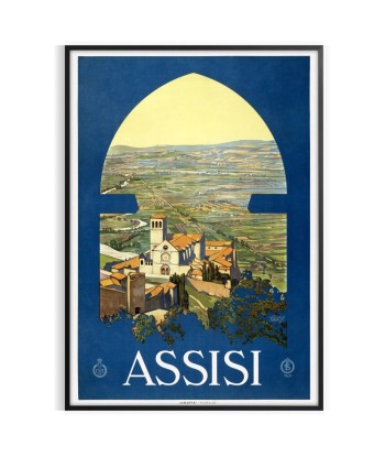 Assisi Italy Vintage Travel Print la livraison gratuite