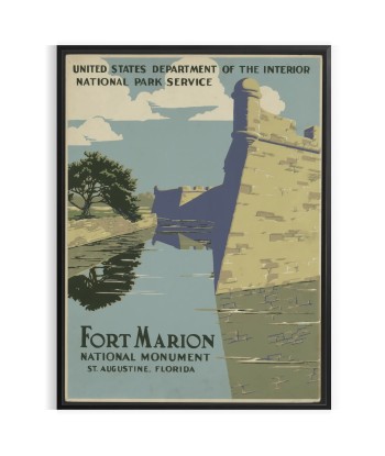 Fort Marion Vintage Travel Poster acheter en ligne