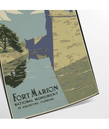 Fort Marion Vintage Travel Poster acheter en ligne