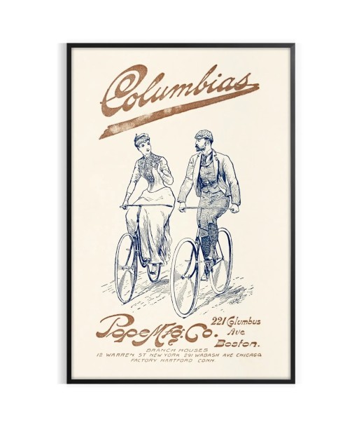 Columbia Boston Vintage Travel Print l'évolution des habitudes 