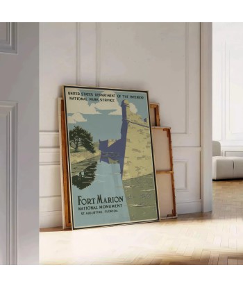 Fort Marion Vintage Travel Poster acheter en ligne