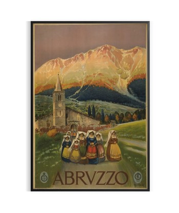 Abruzzo Italy Vintage Travel Poster livraison gratuite