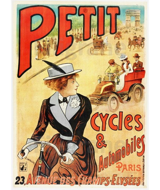 PETIT VéLO/CYCLES Rtfp-POSTER/REPRODUCTION  d1 AFFICHE VINTAGE À commander