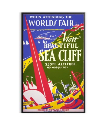 Sea Cliff Vintage Travel Poster 2 soldes