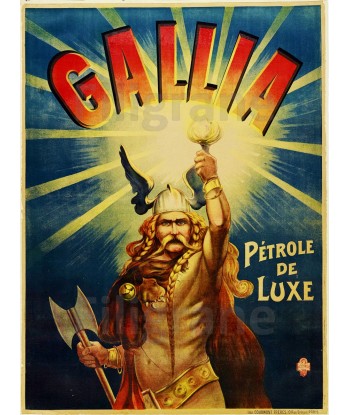 PéTROLE GALLIA Rxpd-POSTER/REPRODUCTION  d1 AFFICHE VINTAGE Voir les baskets