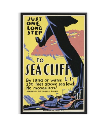 Sea Cliff Vintage Travel Poster Wall Art vente chaude votre 