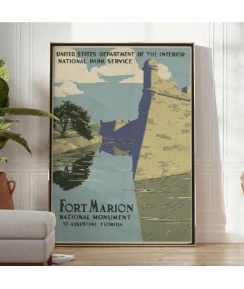 Fort Marion Vintage Travel Poster acheter en ligne