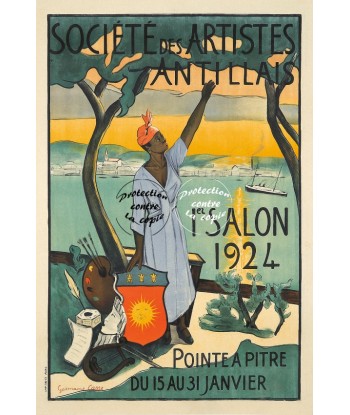 SPECTACLE ANTILLAIS PEINTRE 1924-POSTER/REPRODUCTION d1 AFFICHE VINTAGE Profitez des Offres !