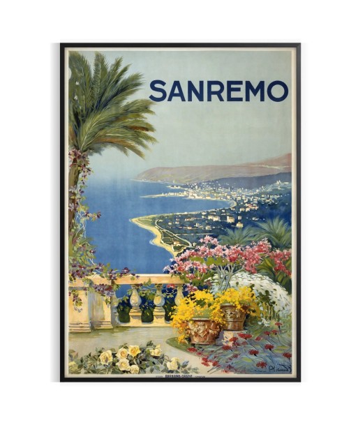 Sanremo Italy Vintage Travel Poster du meilleur 