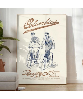 Columbia Boston Vintage Travel Print l'évolution des habitudes 