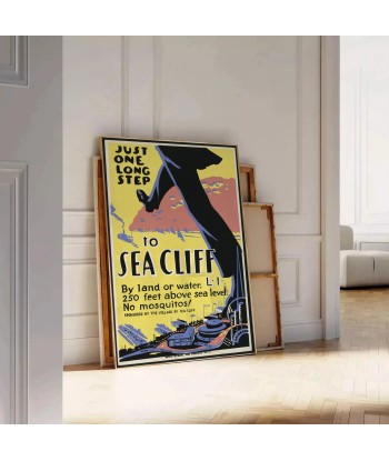 Sea Cliff Vintage Travel Poster Wall Art vente chaude votre 