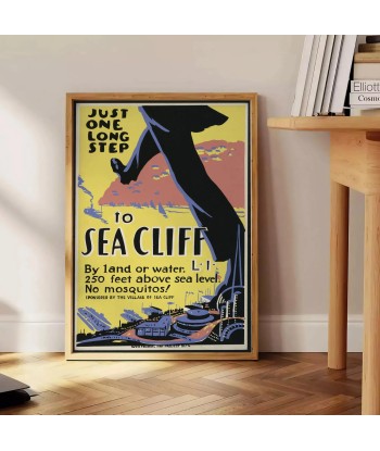 Sea Cliff Vintage Travel Poster Wall Art vente chaude votre 