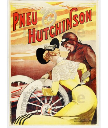 PNEUX HUTCHINSON Rure-POSTER/REPRODUCTION  d1 AFFICHE VINTAGE du meilleur 