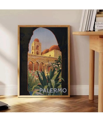 Palermo Italy Vintage Travel Print soldes