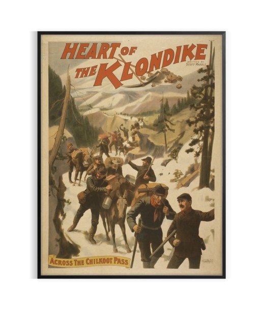 Heart of the Klondike Vintage Print pas cher chine