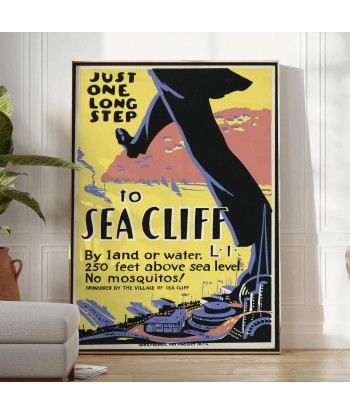 Sea Cliff Vintage Travel Poster Wall Art vente chaude votre 