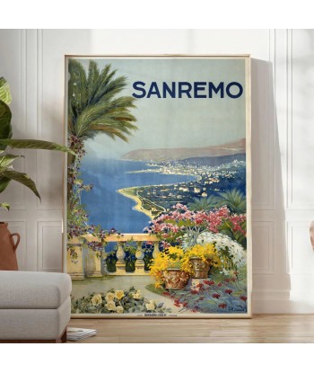 Sanremo Italy Vintage Travel Poster du meilleur 