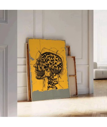 Human Head Vintage Art Print 2 est présent 