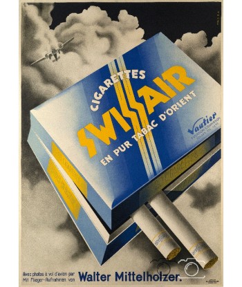 PUB CIGARETTE SWISSAIR Rbkd-POSTER/REPRODUCTION  d1 AFFICHE VINTAGE de la marque