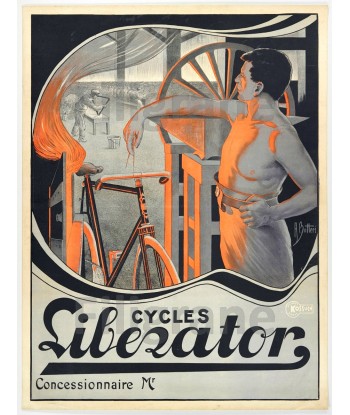 PUB CYCLES LIBERATOR Roby-POSTER/REPRODUCTION  d1 AFFICHE VINTAGE Voir les baskets