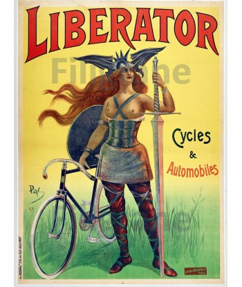 PUB CYCLES LIBERATOR Rots-POSTER/REPRODUCTION  d1 AFFICHE VINTAGE 50% de réduction en Octobre 2024