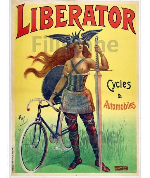 PUB CYCLES LIBERATOR Rots-POSTER/REPRODUCTION  d1 AFFICHE VINTAGE 50% de réduction en Octobre 2024