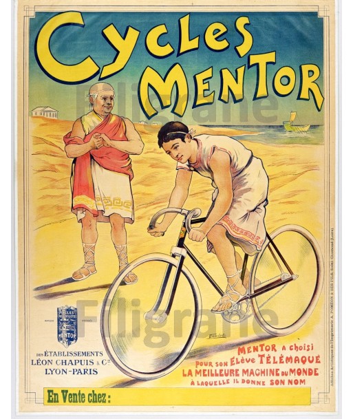 PUB CYCLES MENTOR Rlva-POSTER/REPRODUCTION  d1 AFFICHE VINTAGE store