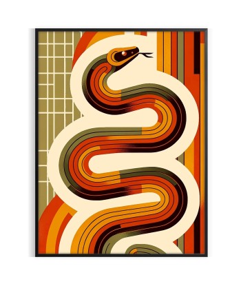 Snake Midcentury Animal Art en stock