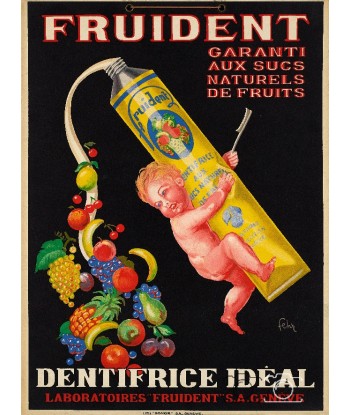 PUB FRUIDENT DENTIFRICE Raxy-POSTER/REPRODUCTION  d1 AFFICHE VINTAGE l'achat 