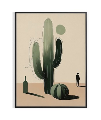 Minimal Botanical Cactus Art pour bénéficier 