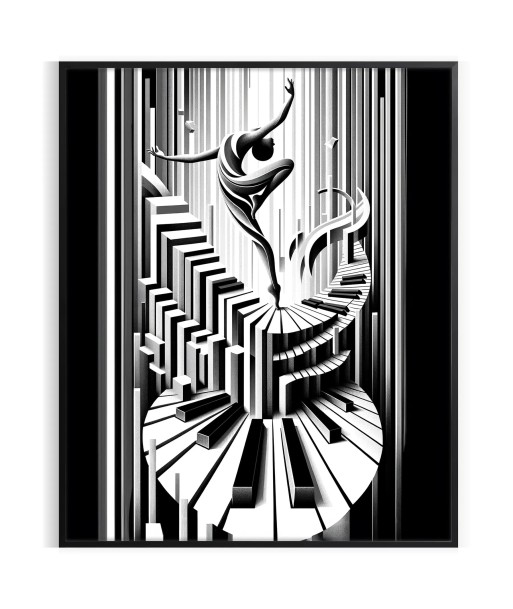 Art Deco Music Danse Print Pour