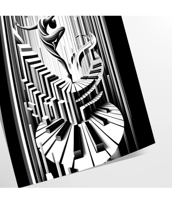 Art Deco Music Danse Print Pour