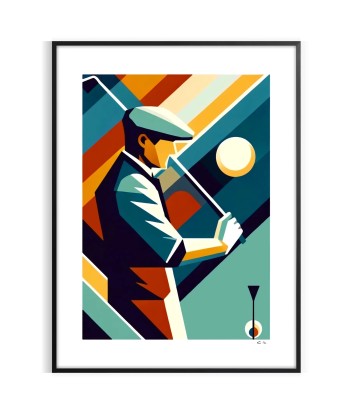 Golf Art Deco Poster ou a consommer sur place