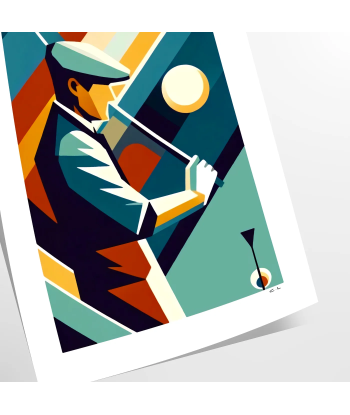 Golf Art Deco Poster ou a consommer sur place